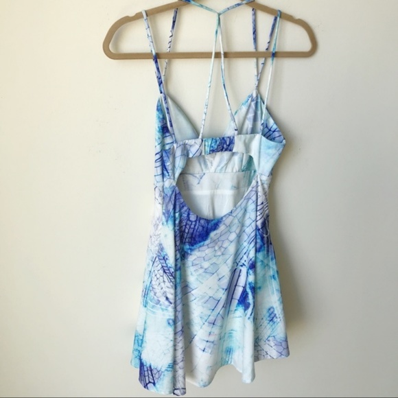 LF Watercolor House of Three Revolve Dress AUS 8 - Picture 3 of 7